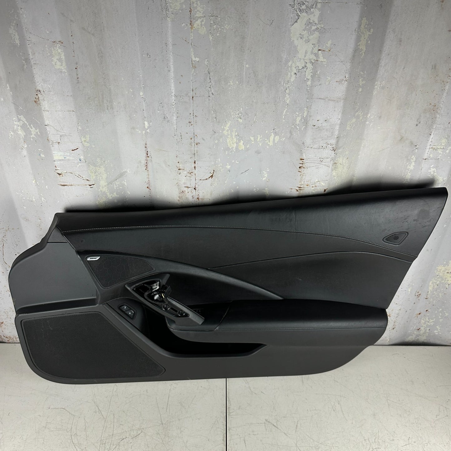 2014-2019 CHEVROLET CORVETTE C7 FRONT RIGHT SIDE INTERIOR DOOR PANEL BLACK OEM