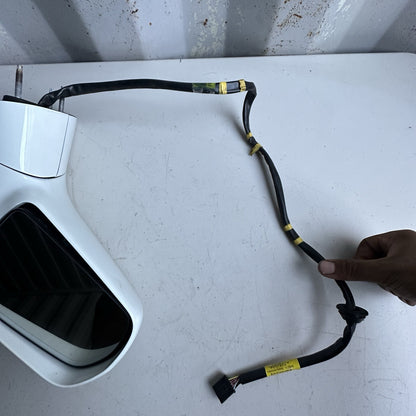 2014-2019 Chevy Corvette C7  Left Driver Mirror Assembly White OEM