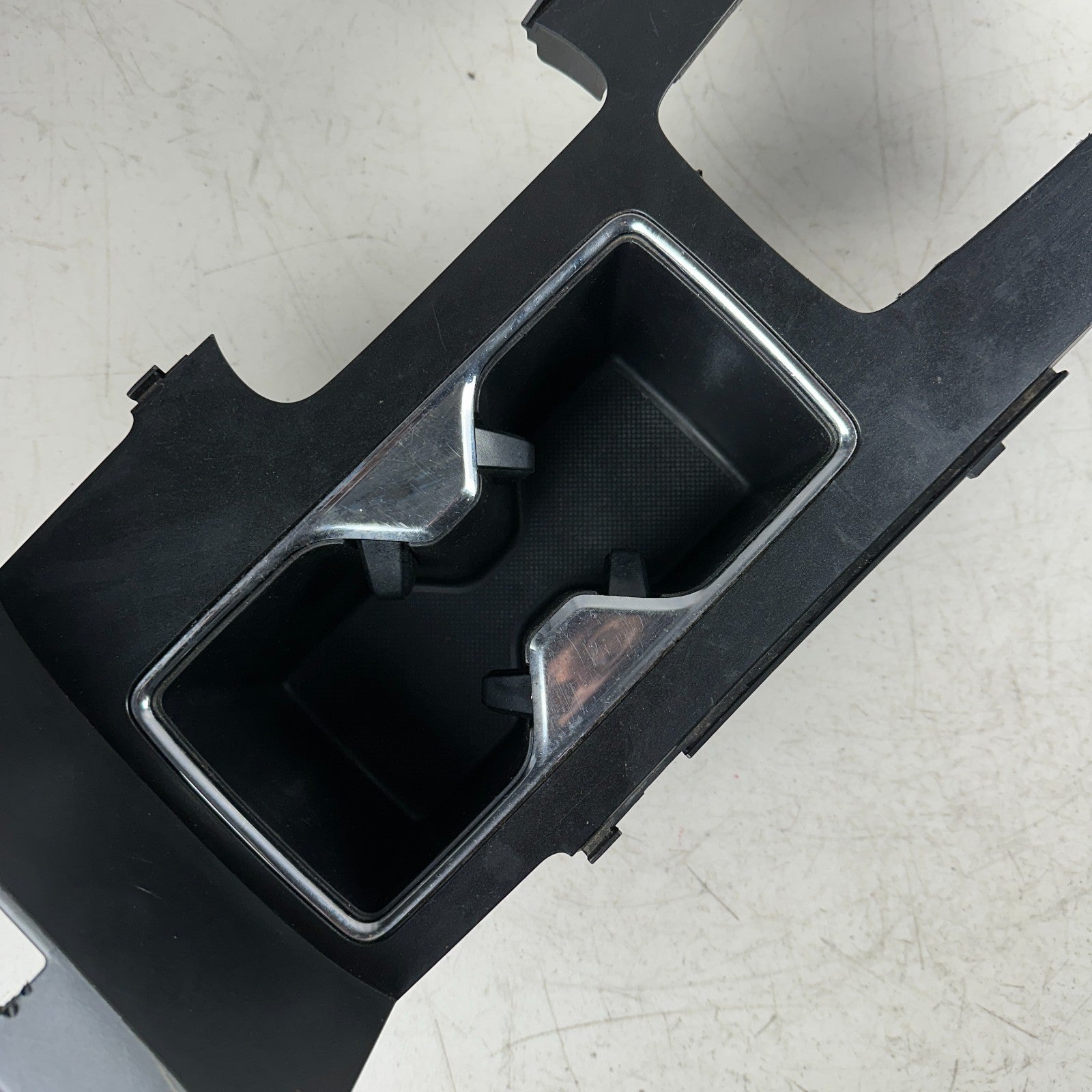 13-17 HONDA ACCORD CENTER CONSOLE FLOOR SHIFTER PANEL W/ CUP HOLDER OEM GLOSS BK