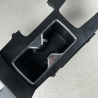 13-17 HONDA ACCORD CENTER CONSOLE FLOOR SHIFTER PANEL W/ CUP HOLDER OEM GLOSS BK