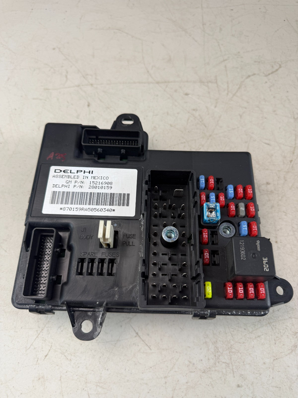 05-13 CHEVROLET CORVETTE C6 BCM BODY CONTROL MODULE FUSE BOX UNIT 15216908 OEM