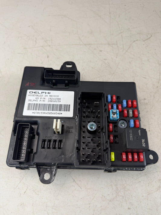 05-13 CHEVROLET CORVETTE C6 BCM BODY CONTROL MODULE FUSE BOX UNIT 15216908 OEM