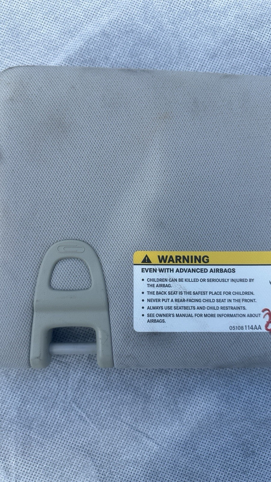 2017-2020 JEEP COMPASS PASSENGER SUN VISOR
