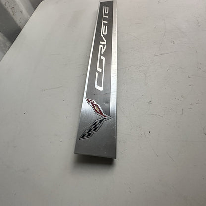2014-2019 Chevy Corvette C7 OEM Door Sill Scuff Entry Plate 22789326