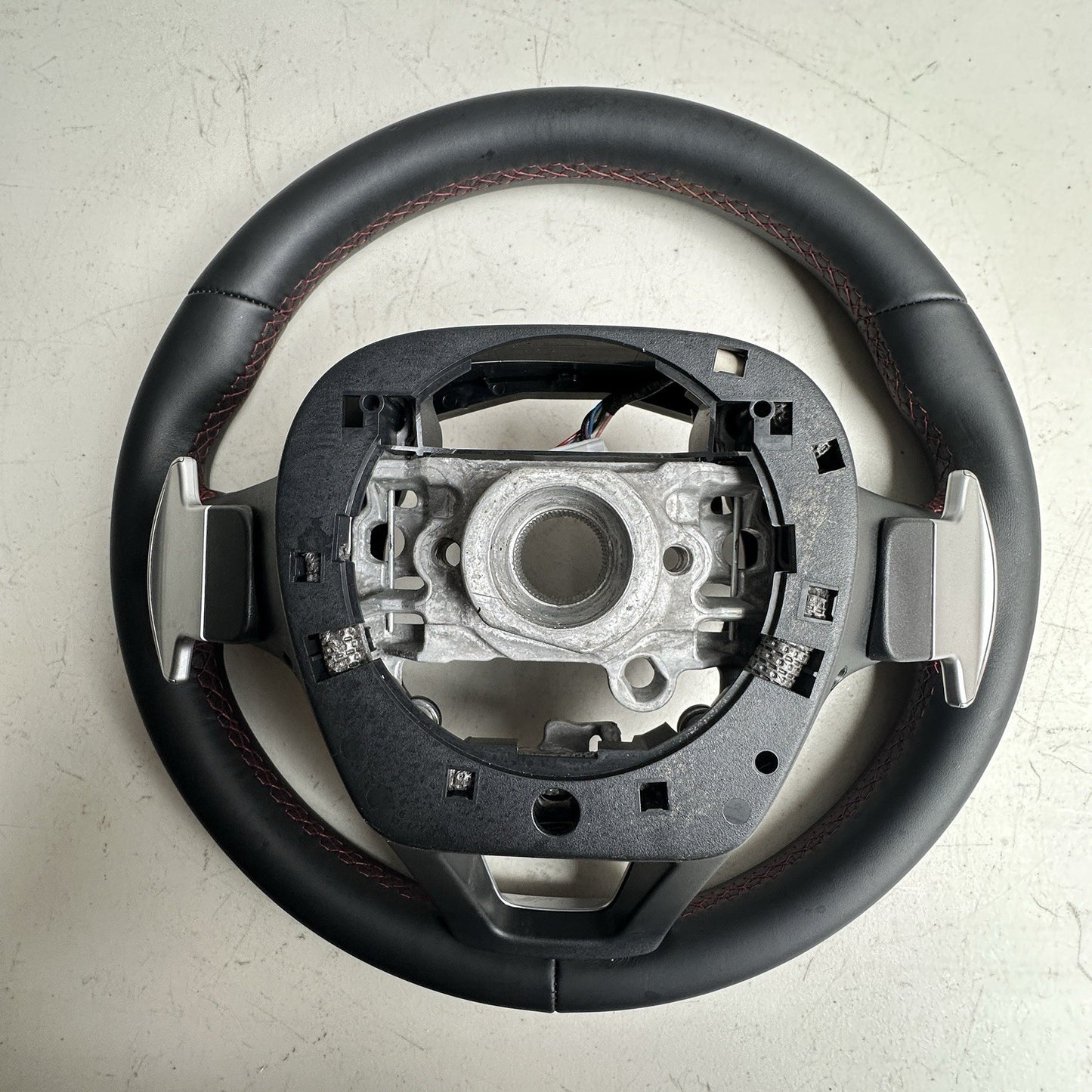 2023-2026 Acura Integra A Spec Steering Wheel Black Leather Red Stitch OEM