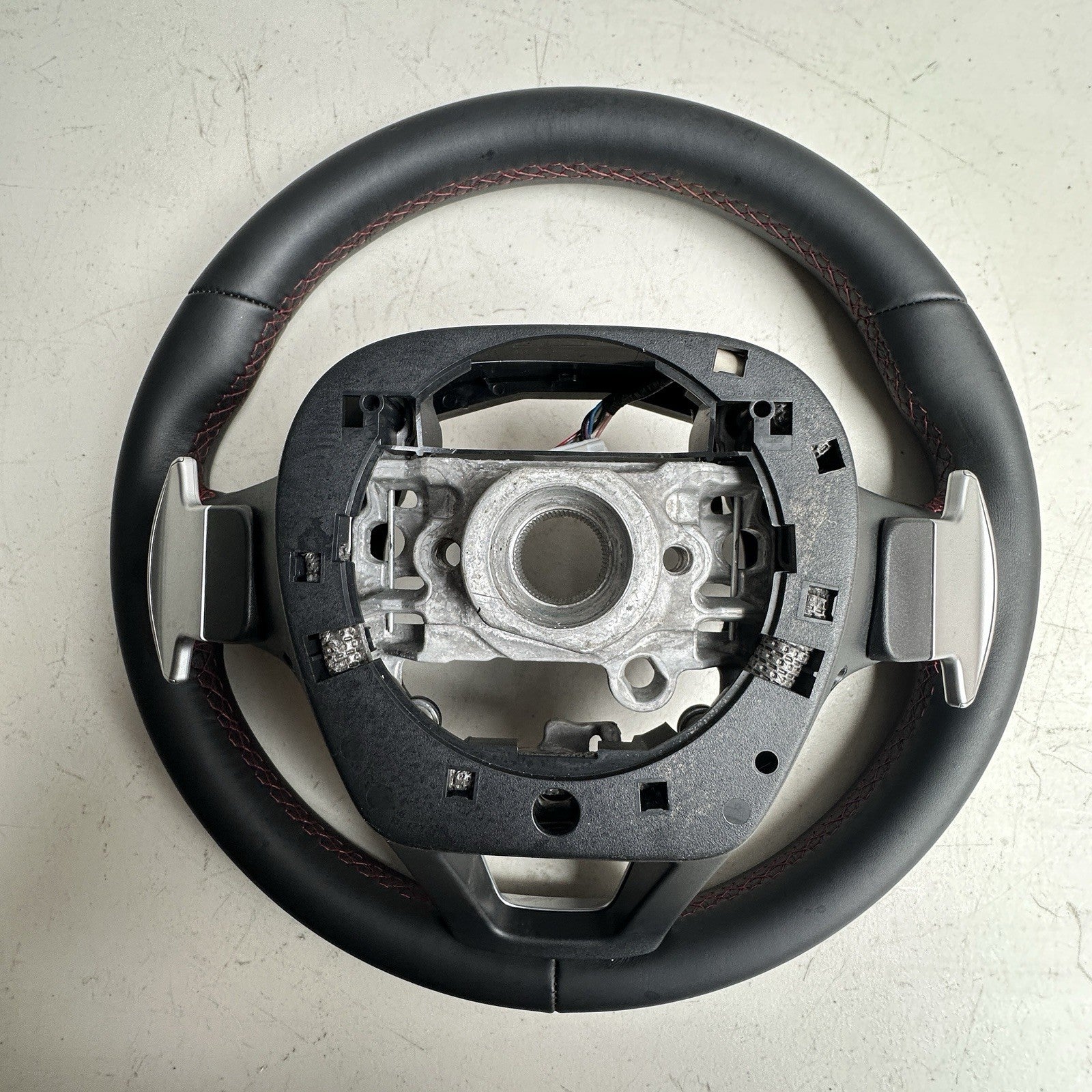2023-2026 Acura Integra A Spec Steering Wheel Black Leather Red Stitch OEM