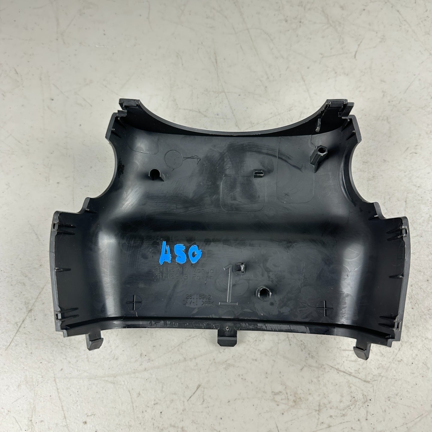 2006-2013 CHEVROLET CORVETTE C6 FRONT STEERING COLUMN LOWER COVER TRIM BLACK OEM