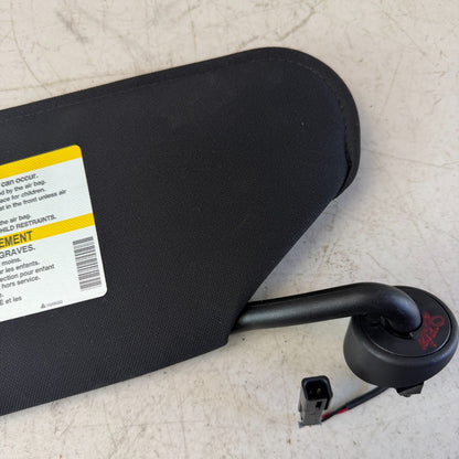 05-13 CHEVROLET CORVETTE FRONT RIGHT PASSENGER SIDE SUNVISOR SUN VISOR BLACK OEM