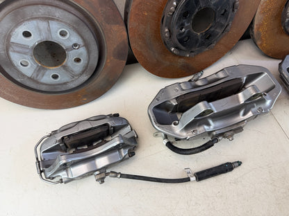 2016-2024 CHEVROLET CAMARO FRONT & REAR BREMBO BRAKE CALIPERS W/ ROTORS SET OEM