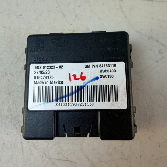 2019-2024 CHEVROLET CAMARO ABL AMBIENT LIGHTING CONTROL MODULE 84153119 OEM