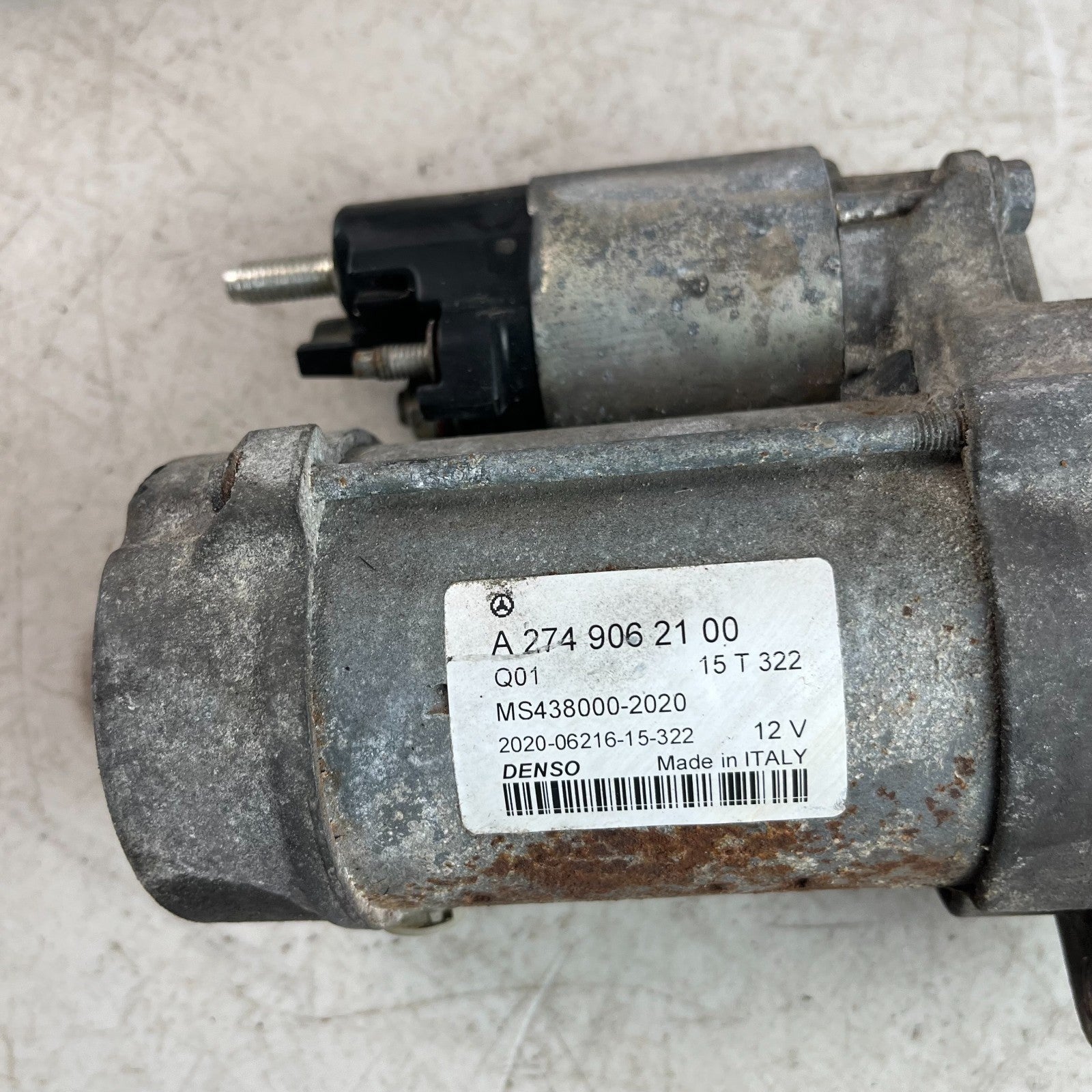 2015-2018 MERCEDES-BENZ W205 C300 2.0L ENGINE STARTER MOTOR 12V A2749062100 OEM