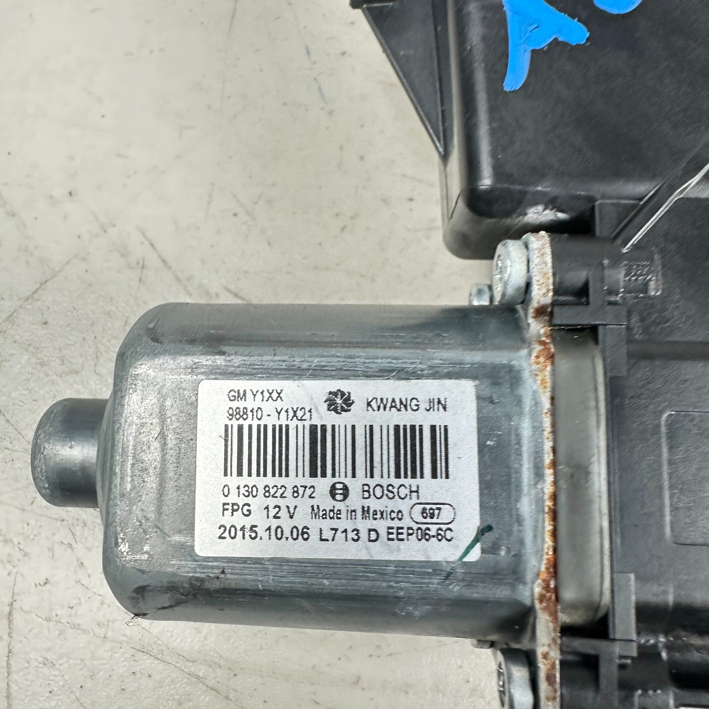 14-19 CHEVY CORVETTE C7 FRONT LEFT SIDE POWER DOOR WINDOW REGULATOR MOTOR OEM