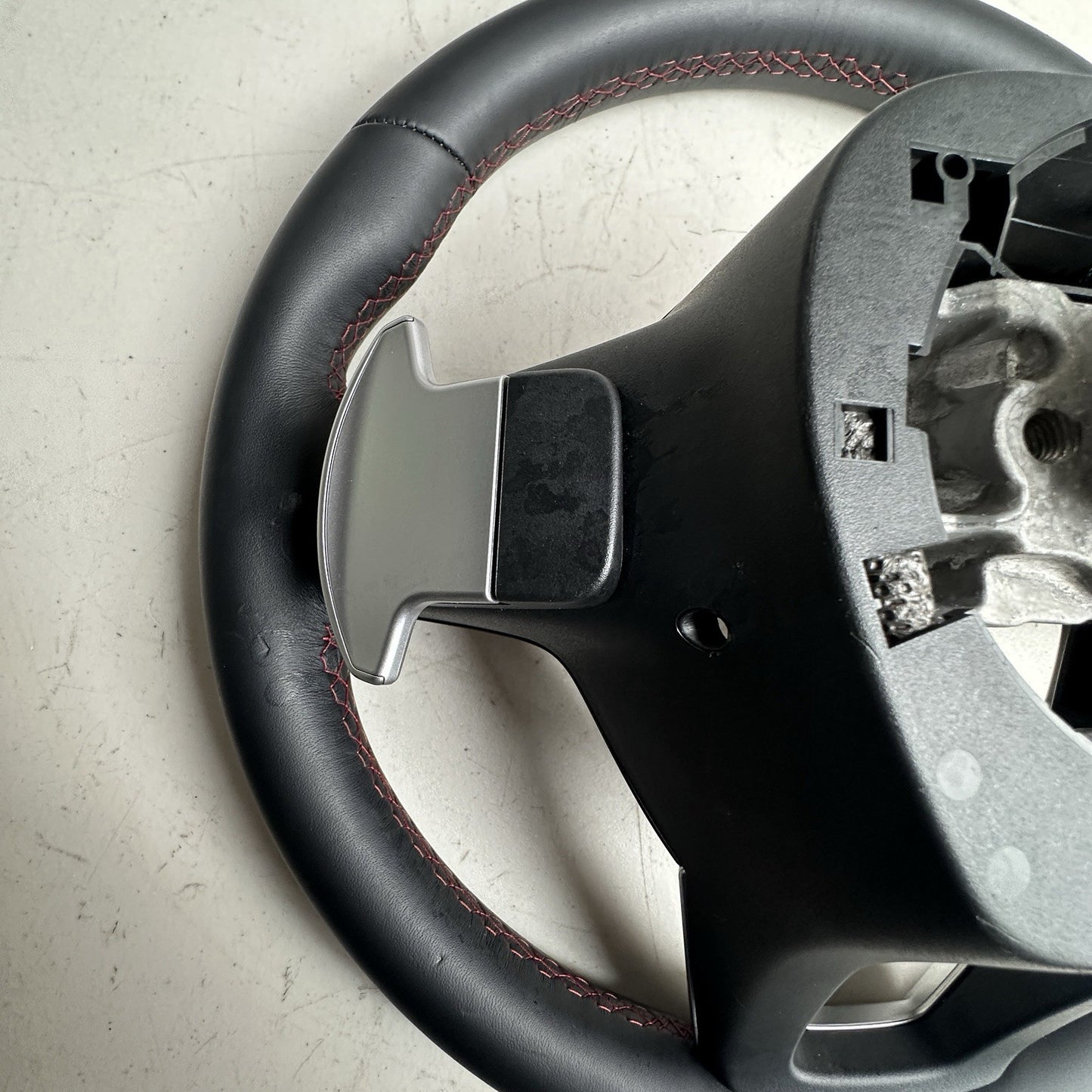 2023-2026 Acura Integra A Spec Steering Wheel Black Leather Red Stitch OEM