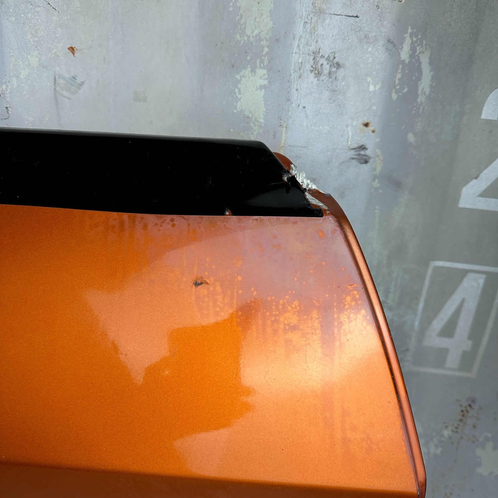 05-13 CHEVROLET CORVETTE FRONT RIGHT PASSENGER SIDE DOOR SHELL PANEL ORANGE OEM