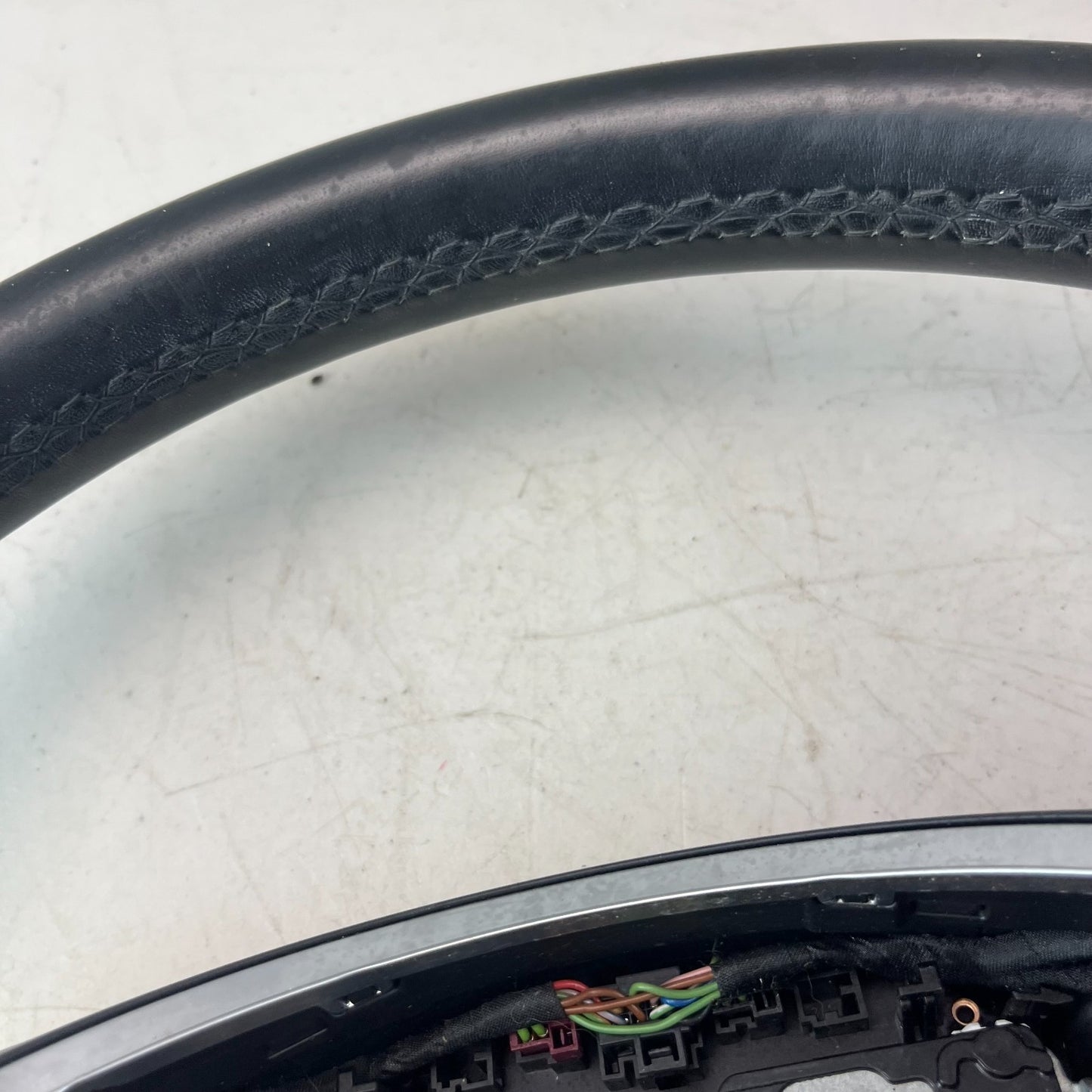 2015-18 MERCEDES W205 C300 STEERING WHEEL W/ PADDLE SHIFTER LEATHER A0004601803