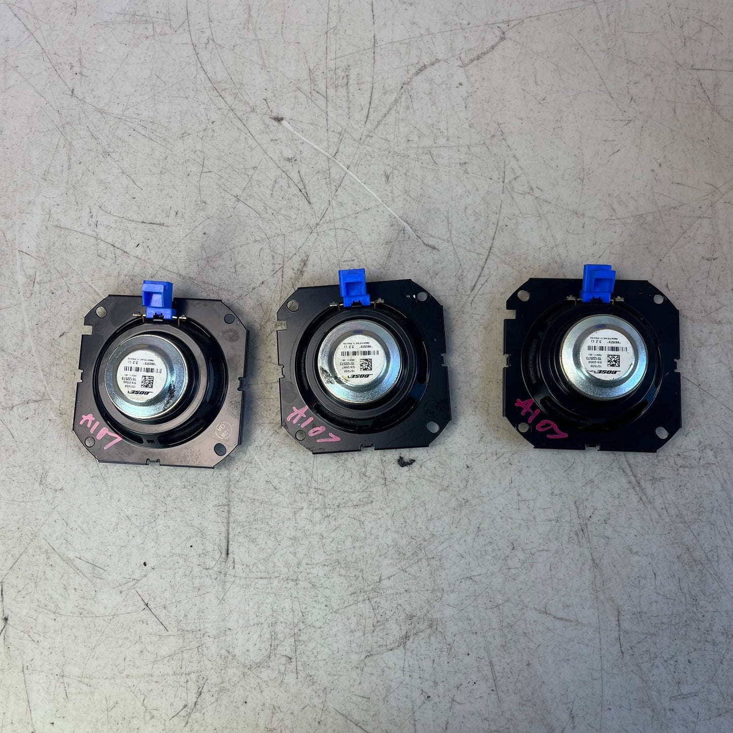 2008-2015 CADILLAC CTS-V DASH LEFT RIGHT & CENTER SPEAKER TWEETER 15122573 OEM