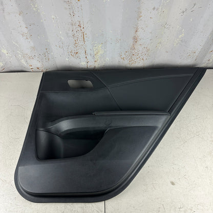 2013-2017 HONDA ACCORD REAR RIGHT PASSENGER SIDE INNER DOOR TRIM PANEL BLACK OEM