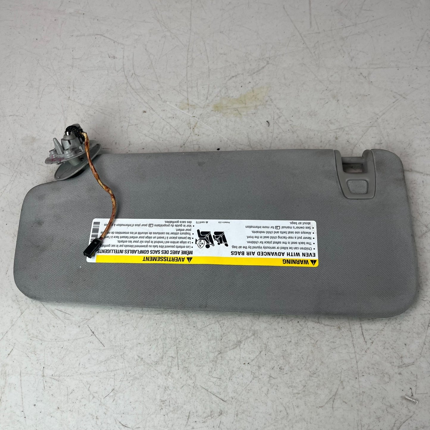 2008-2015 CADILLAC CTS-V FRONT RIGHT SIDE INTERIOR SUNVISOR SUN VISOR SHADE OEM