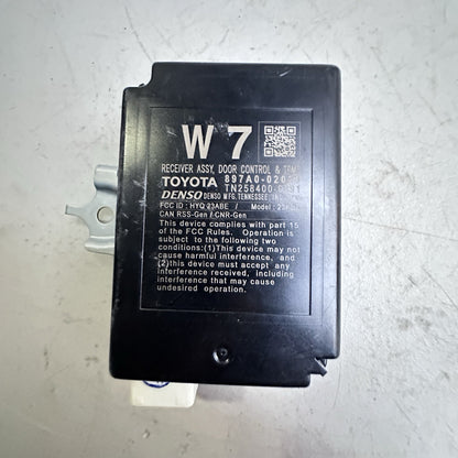 2020-2022 Toyota Corolla Sedan Rear Driver Door Receiver 897A0-02020 OEM