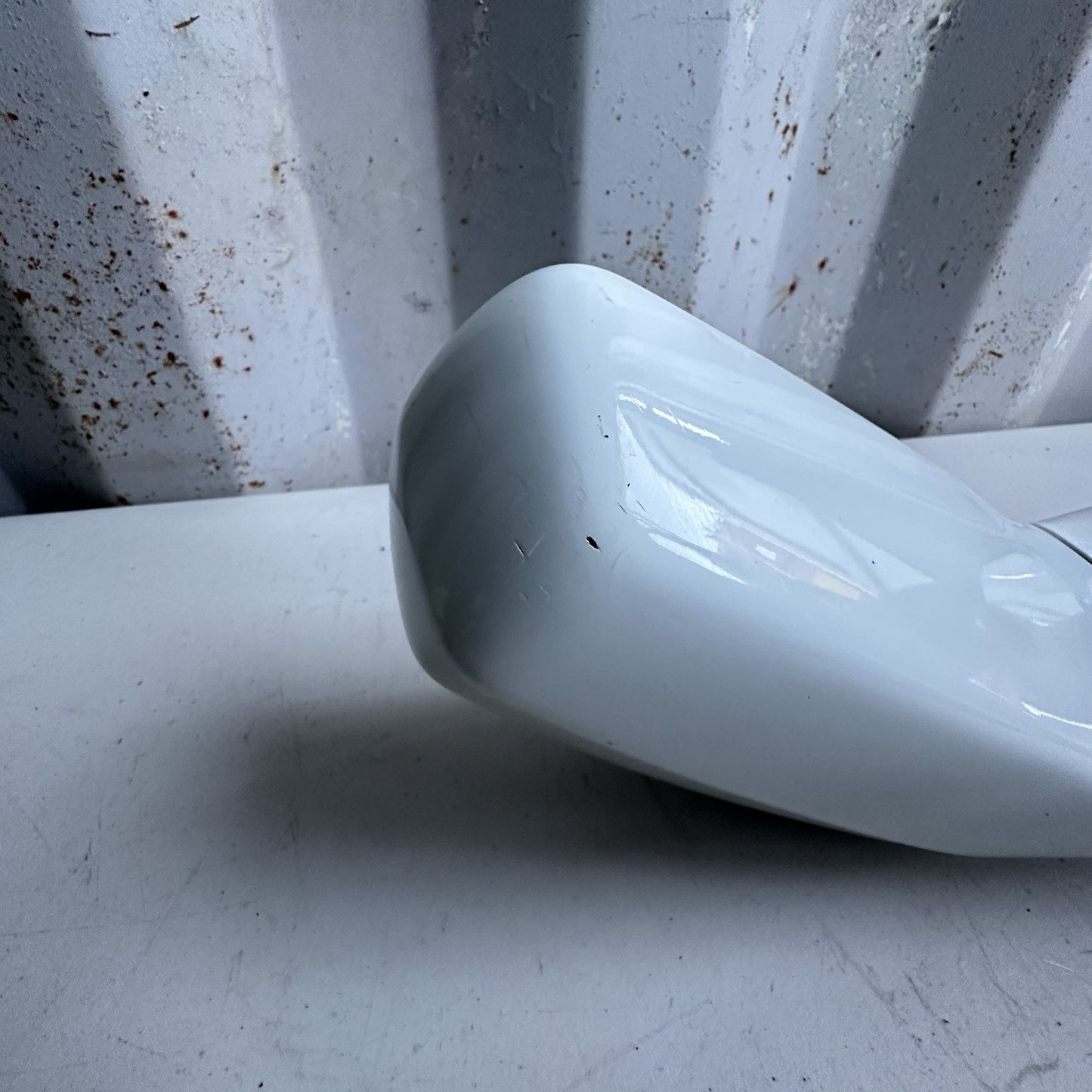 2014-2019 Chevy Corvette C7  Left Driver Mirror Assembly White OEM