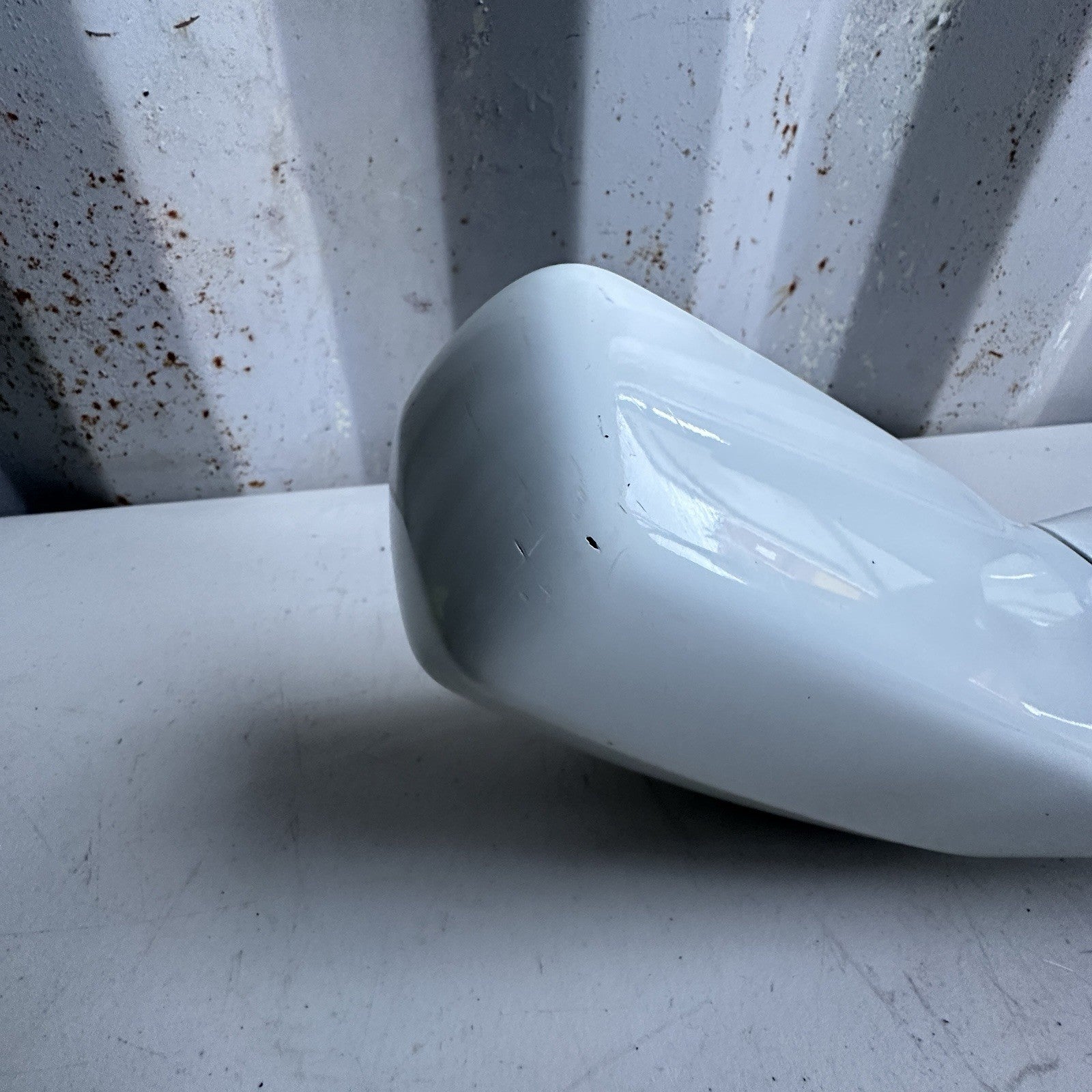 2014-2019 Chevy Corvette C7  Left Driver Mirror Assembly White OEM