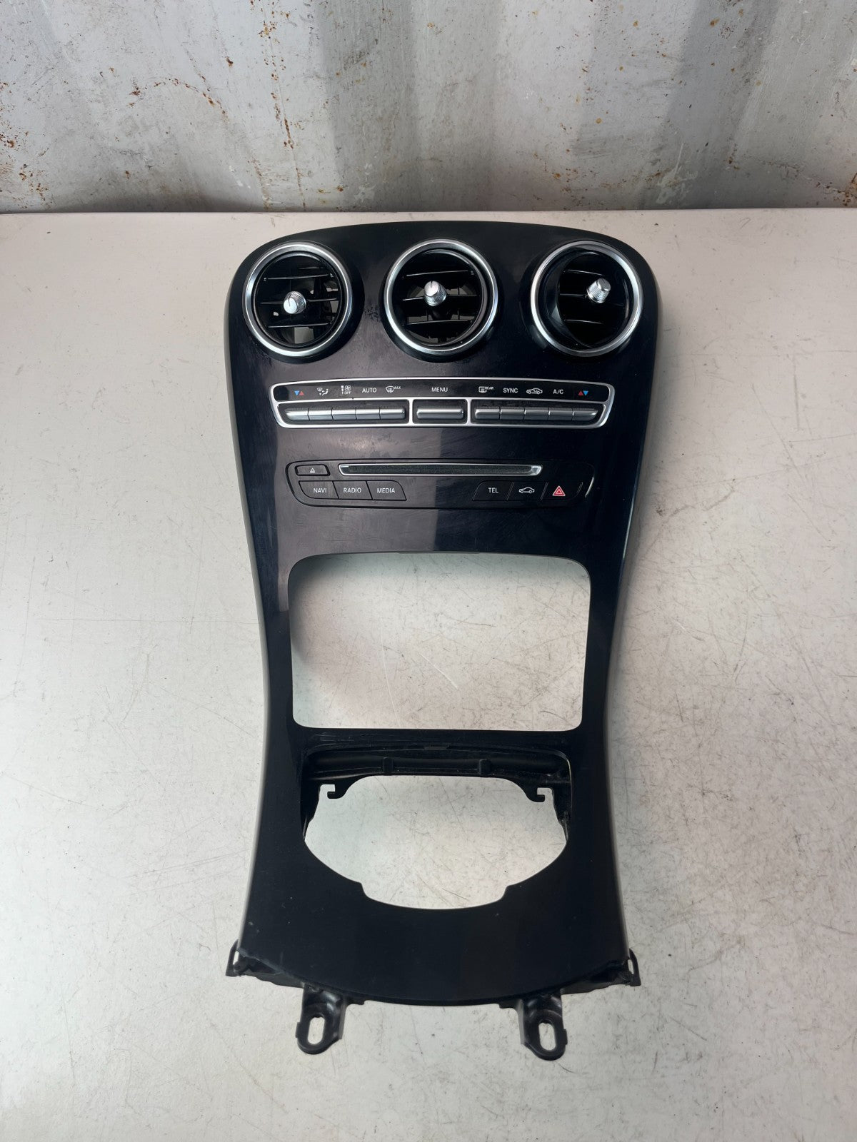 2015-2020 MERCEDES W205 C300 2.0L CENTER CONSOLE AIR VENT SWITCH PANEL ASSY OEM