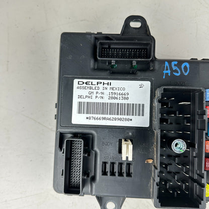 06-07 C6 Corvette BCM Fuse Box Junction Block Body Control Module 15916669