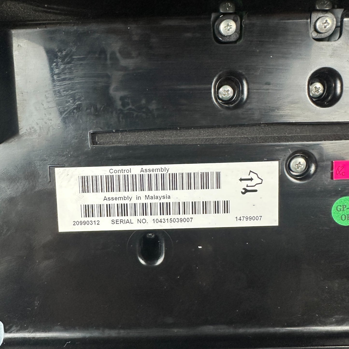 2010-2012 CHEVROLET CAMARO AC HEATER CLIMATE CONTROL RADIO PANEL 20990312 OEM