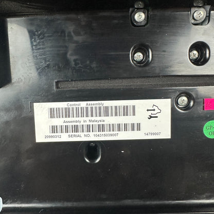 2010-2012 CHEVROLET CAMARO AC HEATER CLIMATE CONTROL RADIO PANEL 20990312 OEM