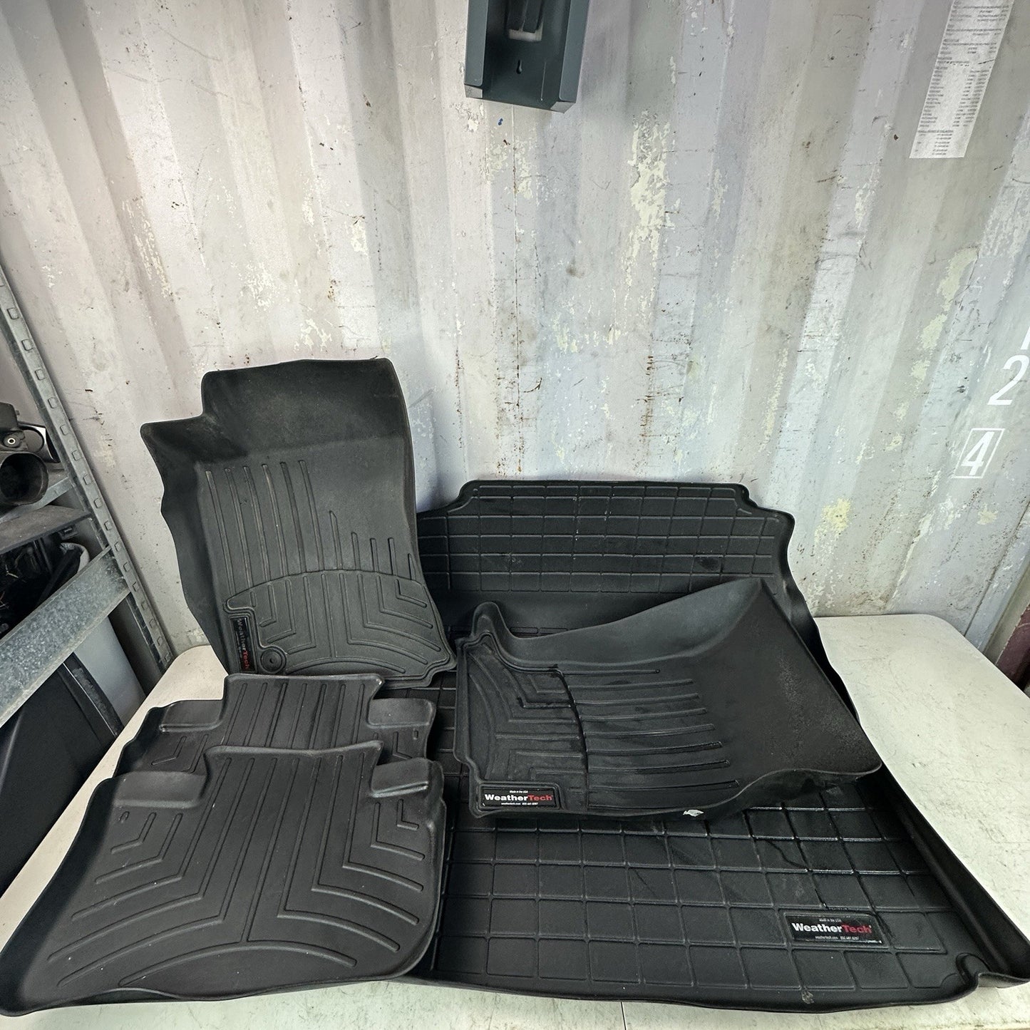 2009-2015 Cadillac CTS-V Weather Tech Floor/Trunk Rubber Floor Mats Set 5 PIECES