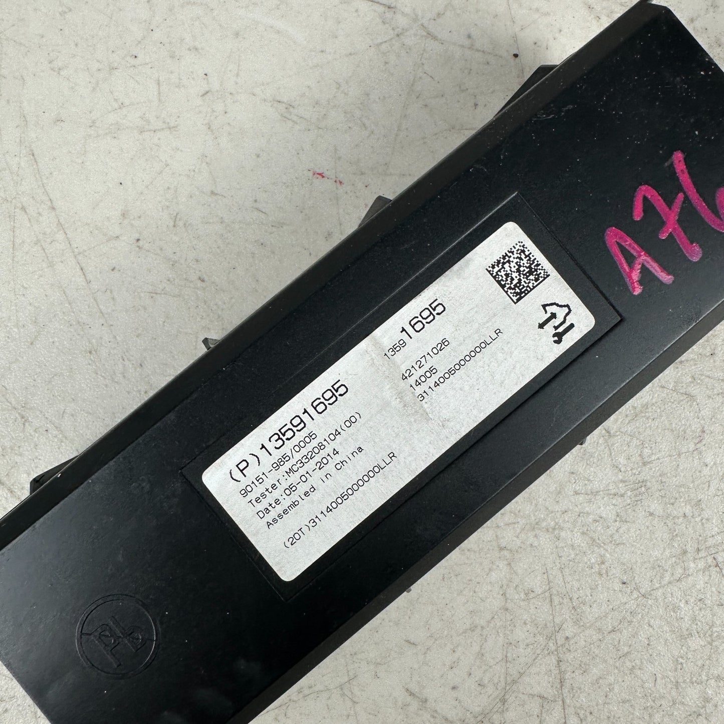 2014-19 CHEVROLET CORVETTE C7 AC HEATER TEMPERATURE CONTROL MODULE 13591695 OEM