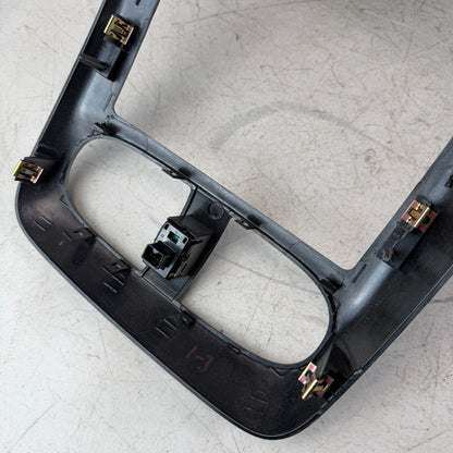 2005-13 CHEVY CORVETTE C6 CENTER CONSOLE SHIFTER PANEL W/ HAZARD SWITCH 15884818