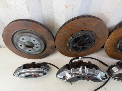 2016-2024 CHEVROLET CAMARO FRONT & REAR BREMBO BRAKE CALIPERS W/ ROTORS SET OEM