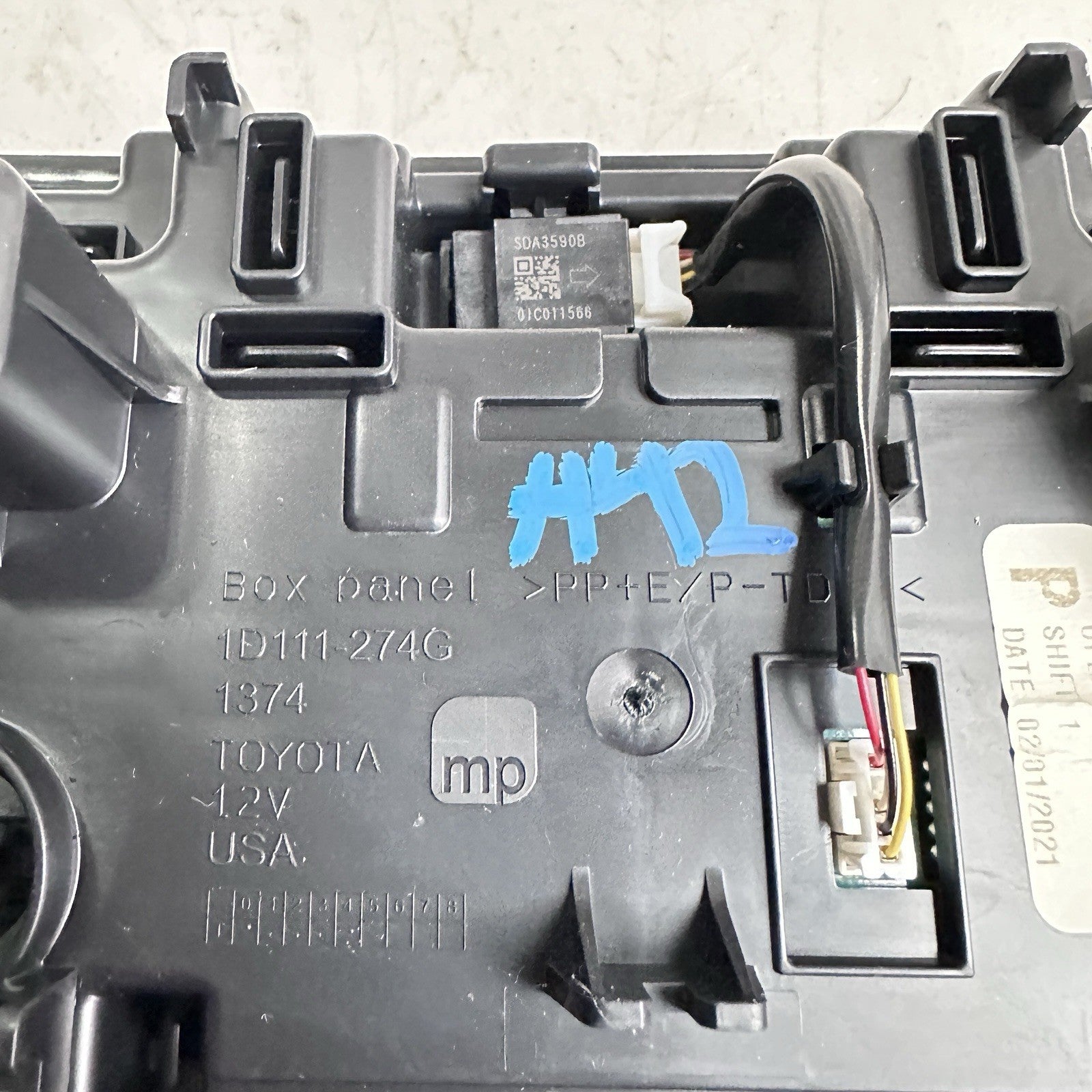 20 2020 TOYOTA COROLLA OEM OVERHEAD ROOF CONSOLE BLACK