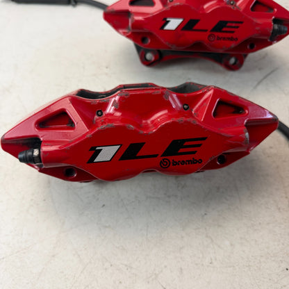 2017-2024 CHEVROLET CAMARO REAR LEFT & RIGHT BREMBO BRAKE CALIPERS PAIR RED OEM
