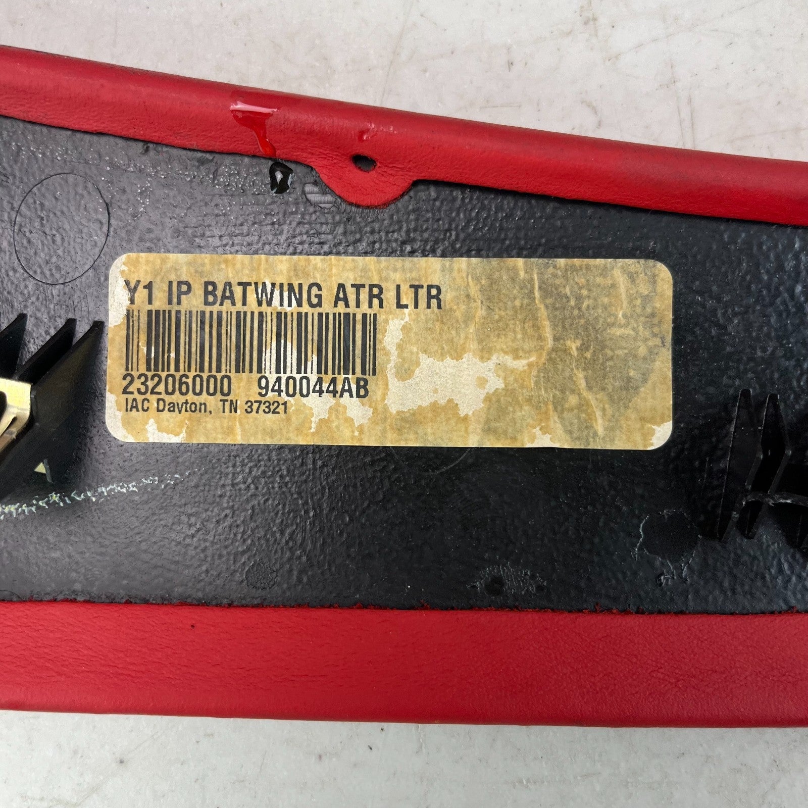 2014-2019 CHEVROLET CORVETTE C7 INSTRUMENT CLUSTER PANEL COVER MOLDING TRIM RED